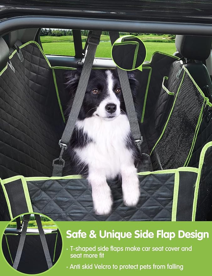nzonpet 4-in-1 Dog Car Seat Cover 100% Waterproof