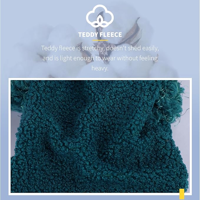 Dog Sweaters for Small Dogs Girl Boy Winter Puppy Sweater Clothes Fleece Warm Pet Outfit for Chihuahua Yorkie Teacup Cute Plain Cold Weather Dog Coat Cat Apparel Clothing (Medium