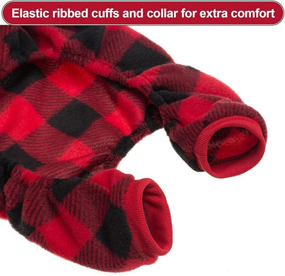 SCENEREAL Dog Pajamas for Small to Large Dogs Soft Pet Sweater Clothes Warm Puppy Onesie Outfits for Doggie Winter Christmas