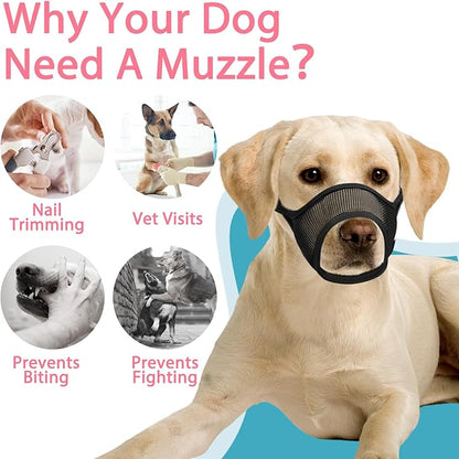 LUCKYPAW Dog Muzzle M(Snout:8.75"-9.5"))