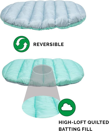 Furhaven Outdoor Travel Dog Bed for Large/Medium Dogs w/ Carry Bag