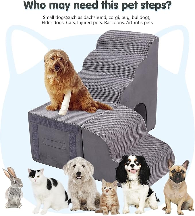 Dog Stairs for High Beds 26-30 inches 26” Tall