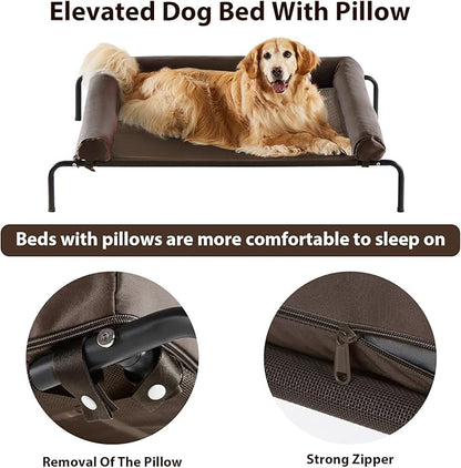 RRPETHOME Extra Large Elevated Cooling Dog Bed
