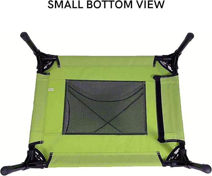 Midlee Green Dog Cot with Canopy (18" x 24")