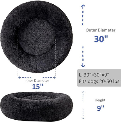 Washable Dog Round Bed Large Dogs