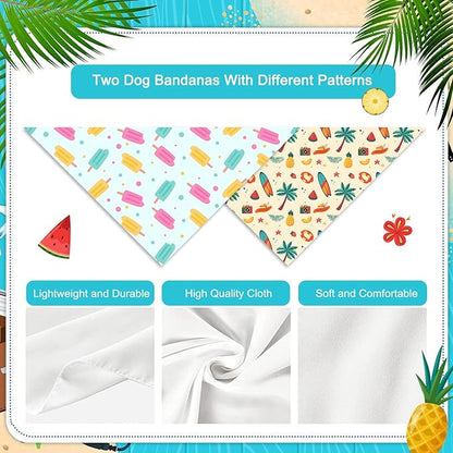 Summer Dog Bandanas Hawaiian Dog Bandanas for Dogs