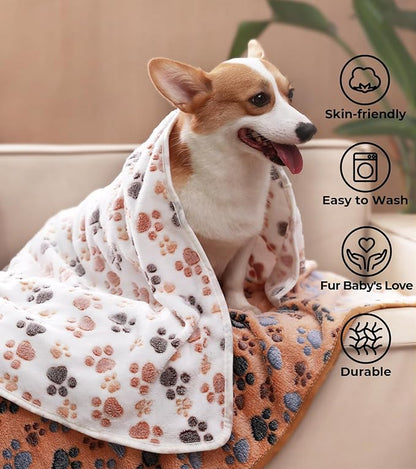 Luciphia 1 Pack 2 Pet Blankets for Dogs Cats Medium(30x20 inch)