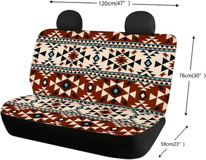 WELLFLYHOM Aztec Bench Seat Cover for Truck Western