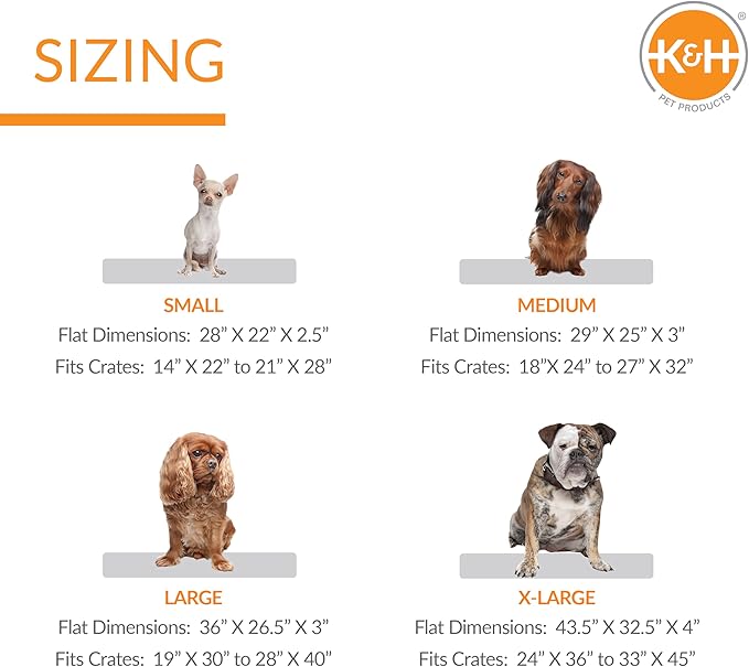 K&H Pet Products Ultra Plush Deluxe Bolster Dog Crate Pad