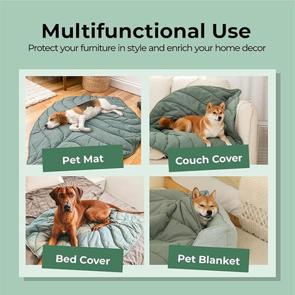 Dog Blanket Mat for Dogs Cats 42×56" Leaf