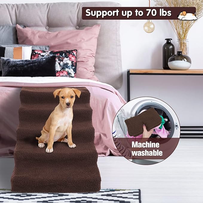 Topmart Plastic Dog Stairs 5 Tiers