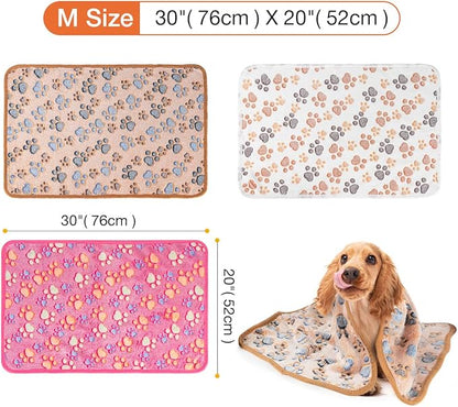 Pet Soft 1 Pack 3 Blankets Dog Blankets Medium 3 Pack 3M)