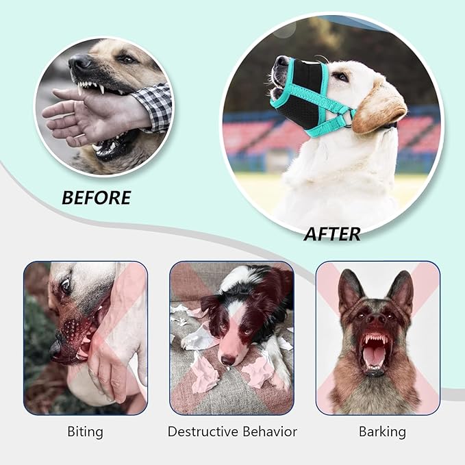 Dog Muzzle L(Circumference:5.9''-8.7''in))