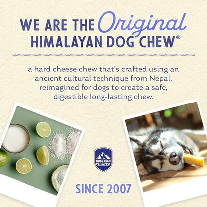 Himalayan Dog Chew Original Yak Cheese Dog Chew, 1 X-Large Stick, 5.3 oz, Gluten Free, Healthy Dog Treats, Grain & Lactose Free 100% Natural, Long Lasting Dog Chews for Dogs Over 55 lbs