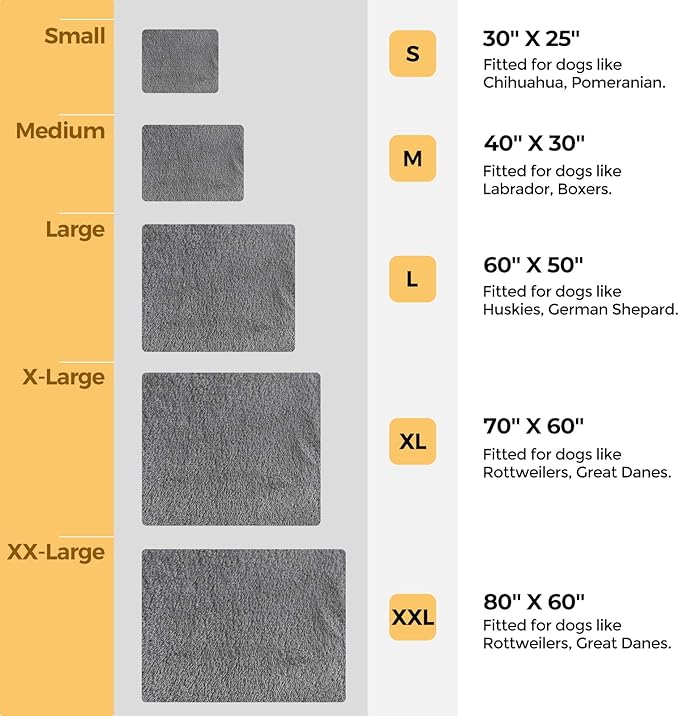 Veehoo Fluffy Fleece Dog Blanket 30x40 inch,Grey