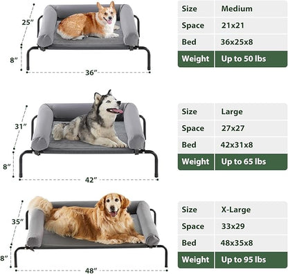 RRPETHOME Elevated Cooling Dog Bed