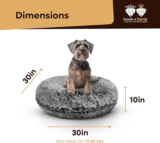 Bessie and Barnie Bagel Donut Dog Bed