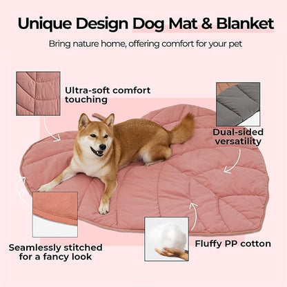 Dog Blanket Mat for Dogs Cats 47×43" Leaf
