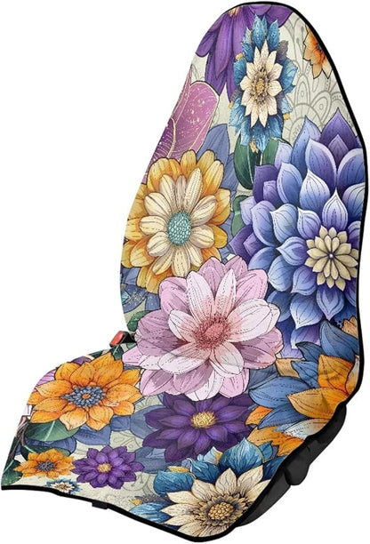 Yewattles Mandala Flowers Summer Beach Waterproof Automotive Seat