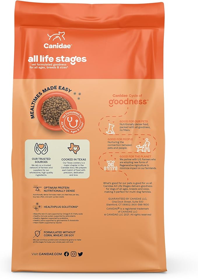 Canidae All Life Stages Dry Dog Food, Lamb Meal & Rice Formula, 15 lbs.