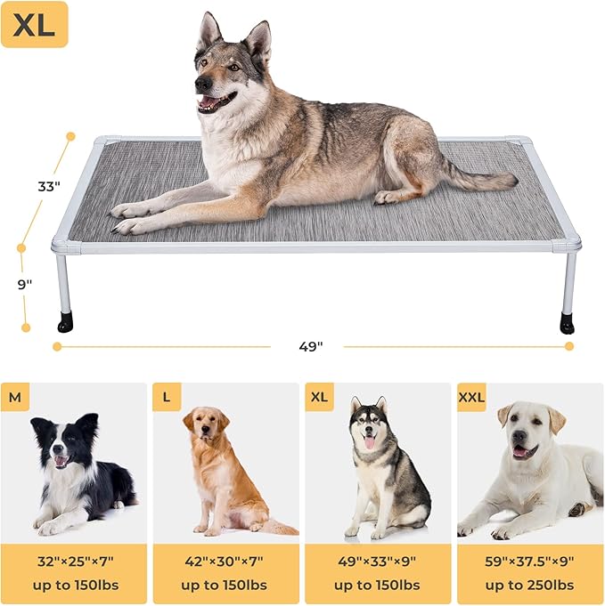 Veehoo Cooling Outdoor Elevated Dog Bed