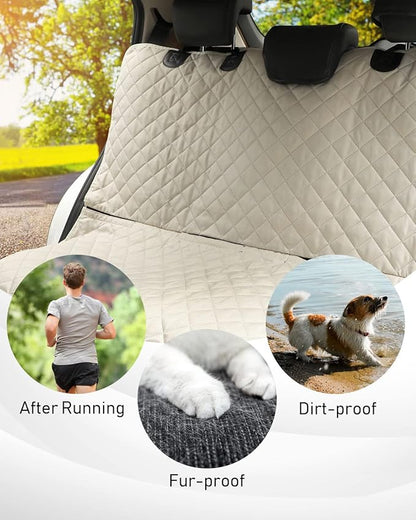 PETICON Waterproof Scratchproof Pet Bench Seat Covers for Cars