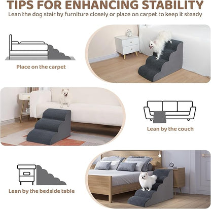 Dog Stairs for High Beds 5-Step Dog