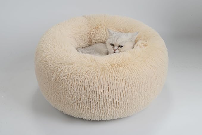 Calming Dog Bed for Cats and Small Dogs 15.7'')