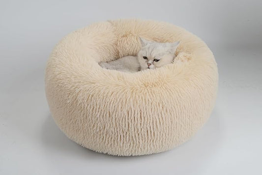 Calming Dog Bed for Cats and Small Dogs 15.7'')