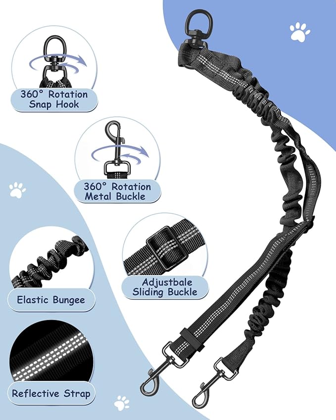 Vastar Double Dog Walker 2 Dogs