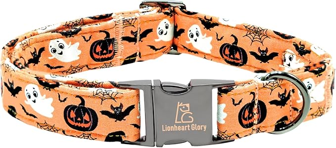 Lionheart glory Dog Collars Fall Halloween Pumpkin Collar