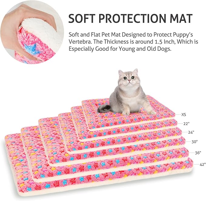 Mora Pets Dog Bed Crate Pad Ultra Soft 23 x 18 inch