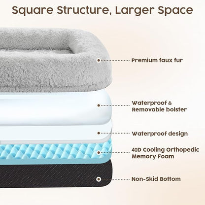 Human Dog Bed for Adult 290 GSM 40D Orthopedic