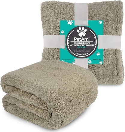 PetAmi Fluffy Waterproof Dog Blanket for Small Medium Dogs 29x40)