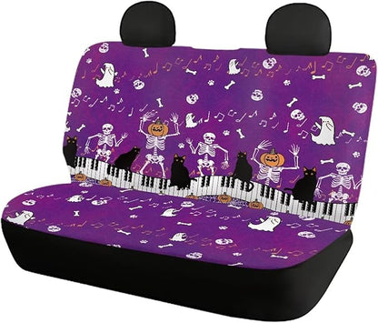 Halloween Purple Pumpkins Car Seat Cover Sets Universal