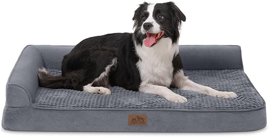 Orthopedic Dog Bed for Large Dogs (L,42" L 30" W 7.5" Th)