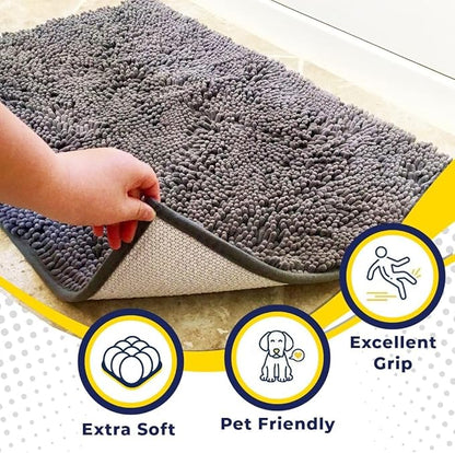 Muddy Mat® AS-SEEN-ON-TV Highly Absorbent Microfiber Door Mat and Pet Rug 72"X48"