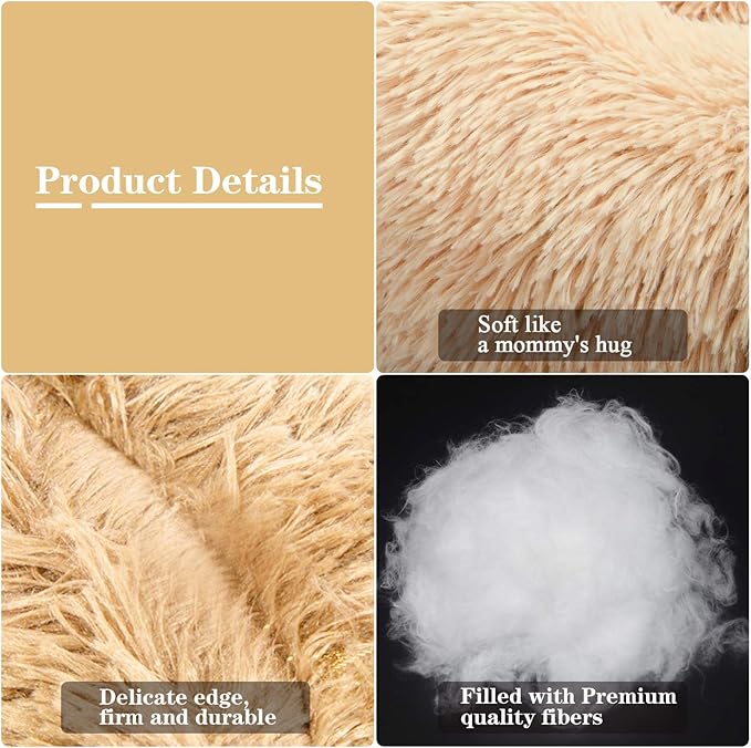 MFOX Calming Dog Bed (L/XL/XXL/XXXL) for Medium and 25/35/55/100lbs