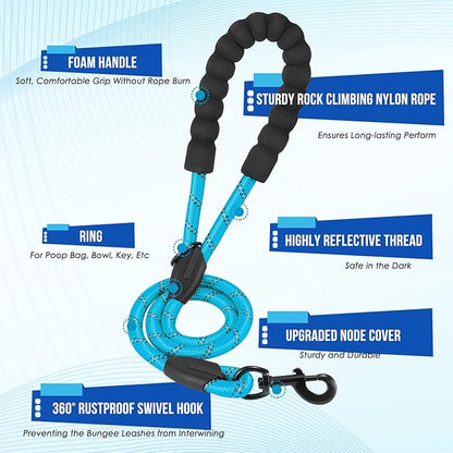 Lukovee Double Dog Leash 360° Swivel