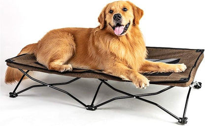 Folding Outdoor Raised Elevated Cooling Dog Cot Beds for Large Dogs 47 Inches