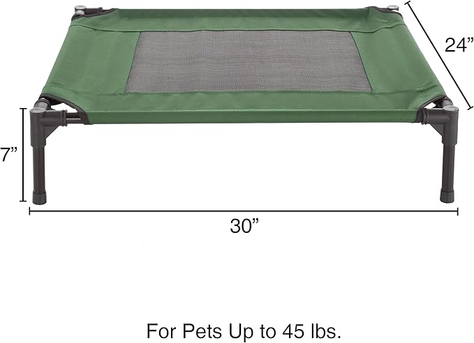 Elevated Dog Bed ? 30x24 Portable Bed 50lbs by