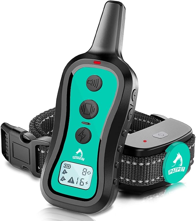 PATPET Dog Training Collar Dog Shock Collar with Remote 3 Training 1000 ft