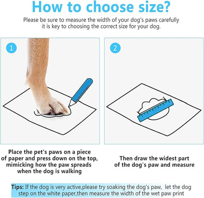 Dog Shoes, Dog Sandals for Hot Pavement Outdoor Dog Boots Non-Slip Waterproof Dog Booties for Summer 4Pcs Dog crocs with Rugged Sole Blue