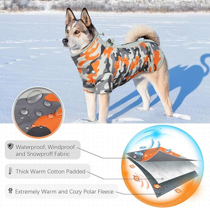 IDOMIK Warm Dog Coats with Harness