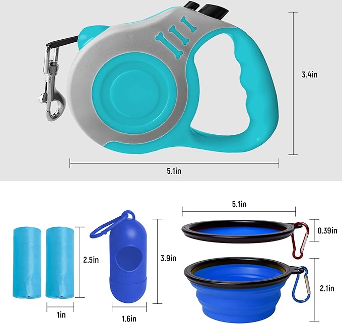 Retractable Dog Leash Automatic Telescopic Tractor Dog Tape 10/16 FT