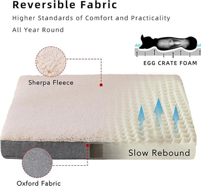 DaysU Dog Bed for Medium Dogs 35 Ibs, 35x22x3in