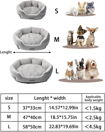 QWINEE Cat Dog Bed Crate Mat Puppy Sleeping