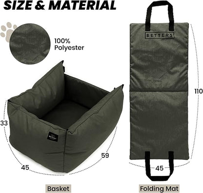 Betters Dog Car Seat Set Blue 2 Straps