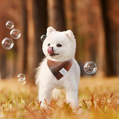 E-Clover Fall Dog Bandana & Matching Scrunchie-Thanksgiving Dog