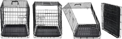 DONORO Dog Crates Kit for Small Size Dogs Indoor with Dog Crate Cover